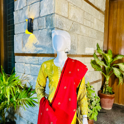 3-Piece Suit | Fancy Dhanak | Ready-made