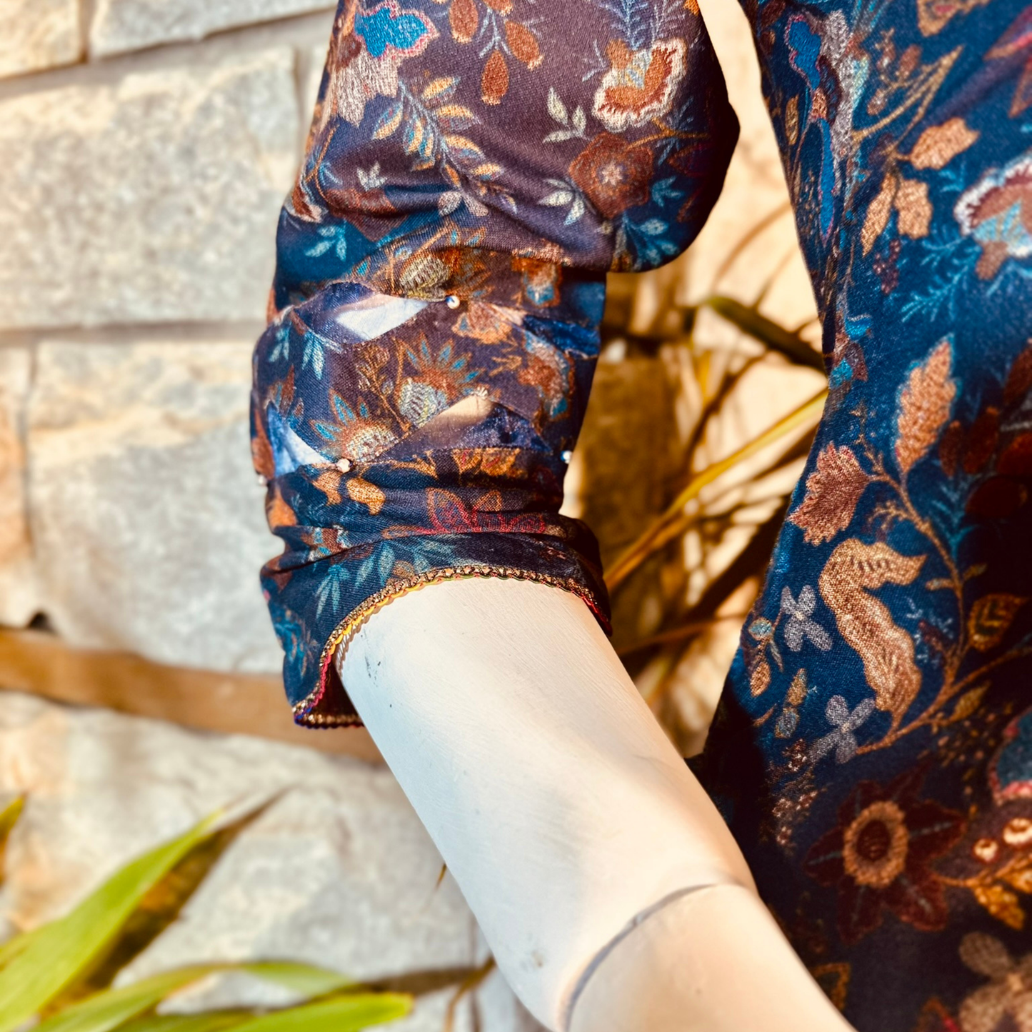Stitched Digital Printed Dhanak |Three-Piece Suit | Multi-Season Party Wear
