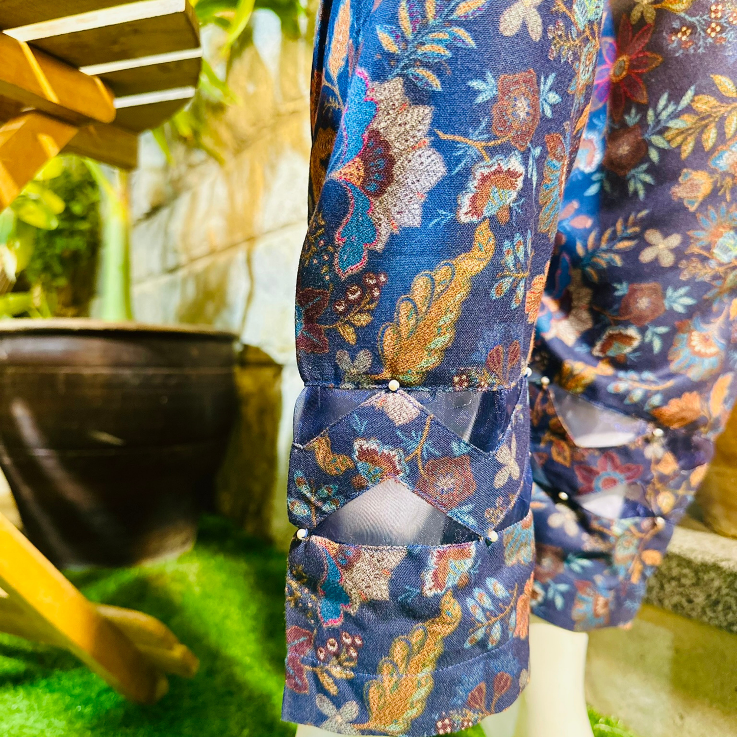 Stitched Digital Printed Dhanak |Three-Piece Suit | Multi-Season Party Wear