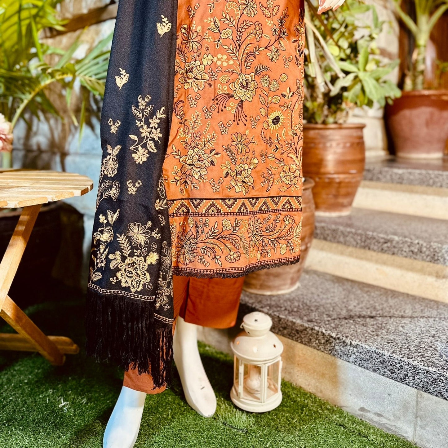 3-Piece Suit | Fancy Dhanak | Ready-made