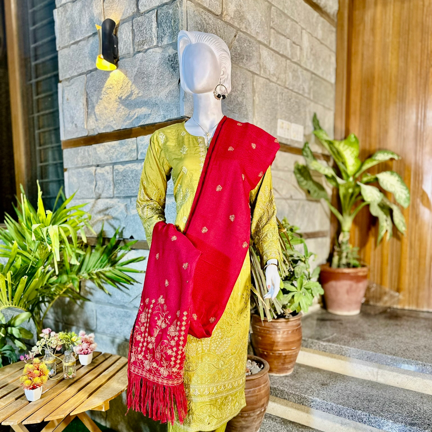 3-Piece Suit | Fancy Dhanak | Ready-made