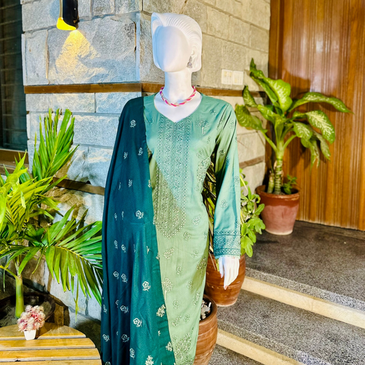 3-Piece Suit |Fancy Dhanak | Ready-made