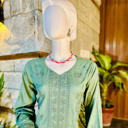 3-Piece Suit |Fancy Dhanak | Ready-made