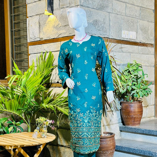 3-Piece Suit | Fancy Dhanak | Ready-made