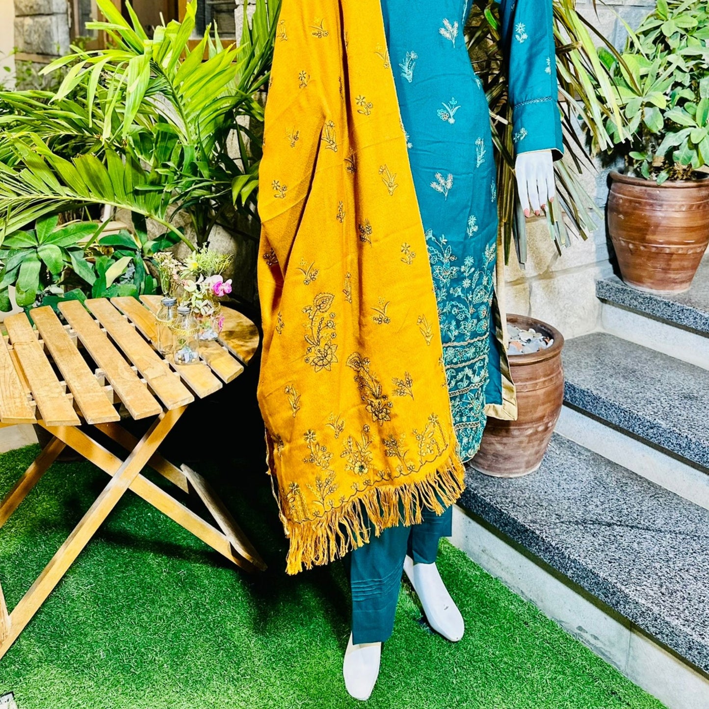 3-Piece Suit | Fancy Dhanak | Ready-made