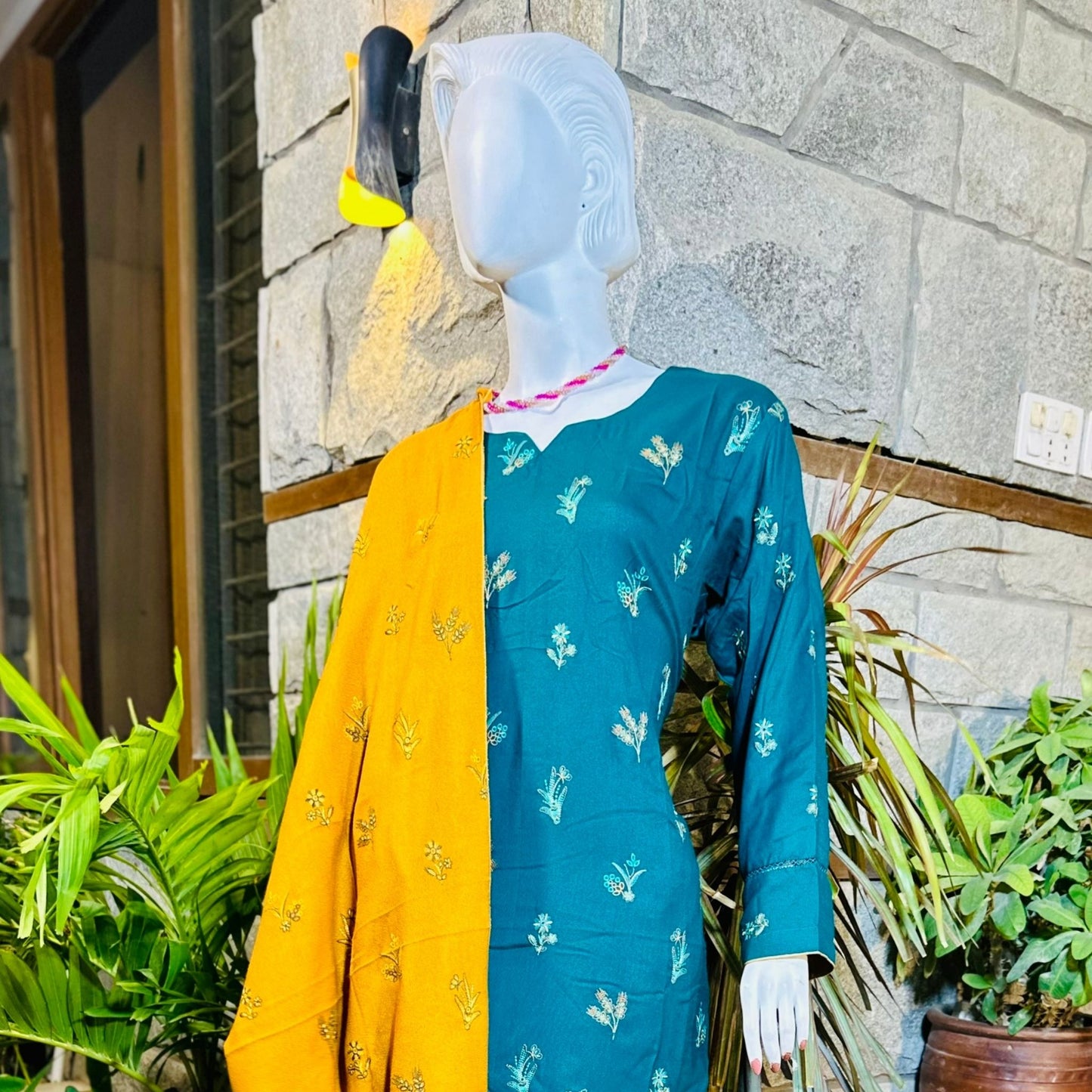 3-Piece Suit | Fancy Dhanak | Ready-made