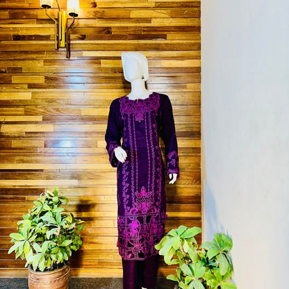 3-Piece suit | Fancy Khaddar | ready to wear