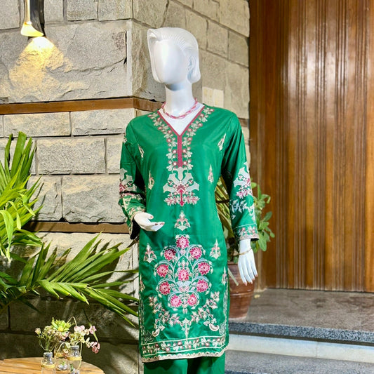 3-Piece Suit | Fancy Dhanak | Ready-made