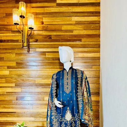 3-Piece suit | Fancy Khaddar | ready to wear