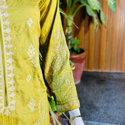 3-Piece Suit | Fancy Dhanak | Ready-made
