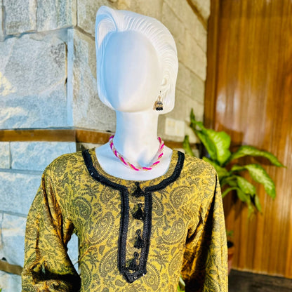Stitched Digital Printed Dhanak | Three-Piece Suit | Multi-Season Party Wear