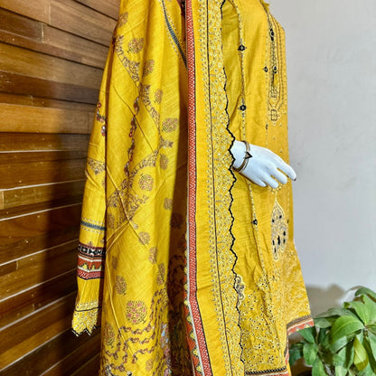 3-Piece suit | Fancy Khaddar | ready to wear