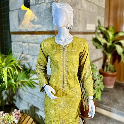 3-Piece Suit | Fancy Dhanak | Ready-made