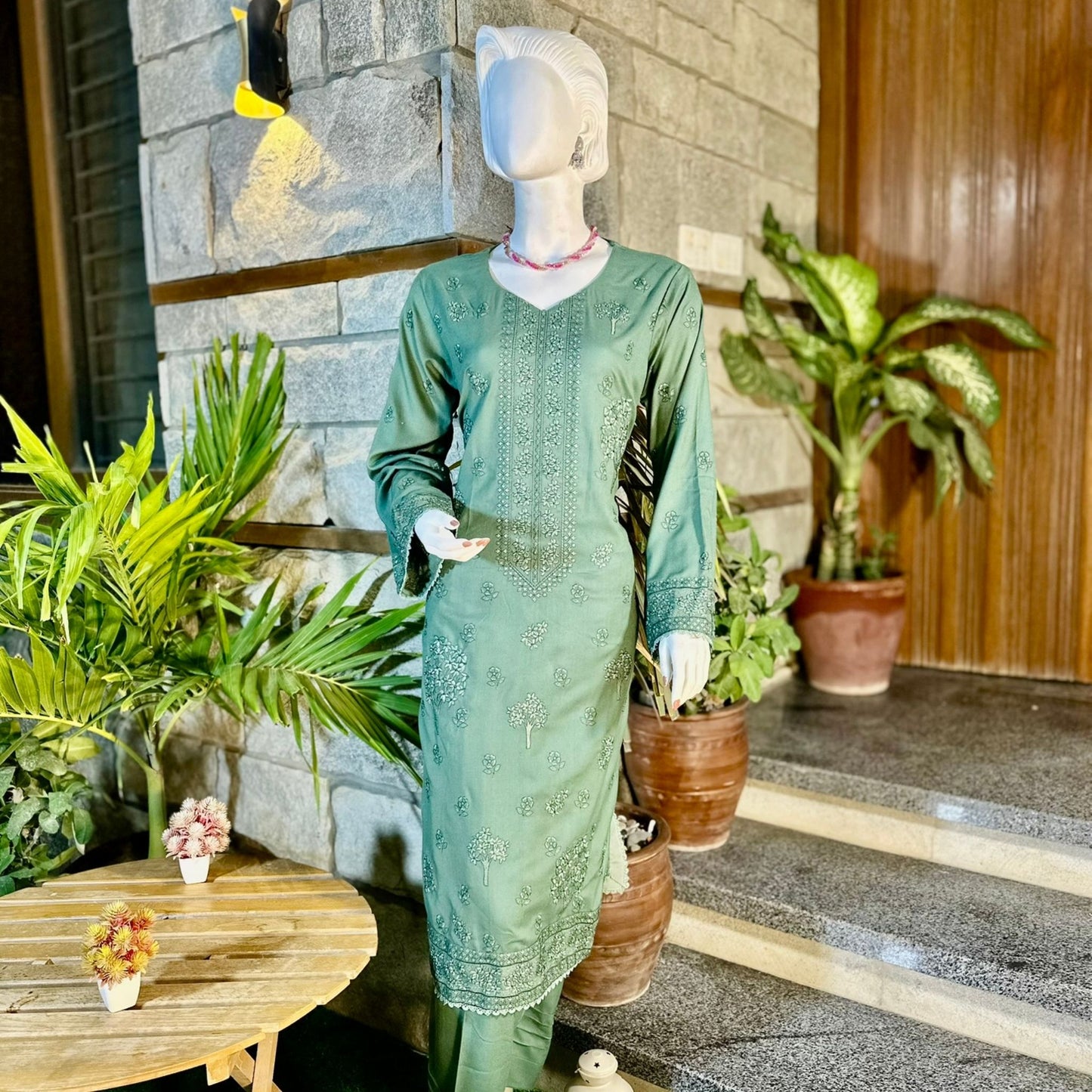 3-Piece Suit |Fancy Dhanak | Ready-made